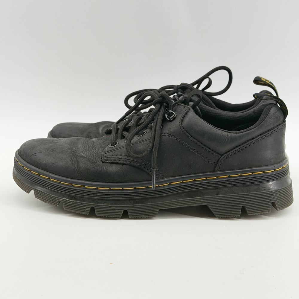 Dr. Martens Reeder Black Wyoming Leather Utility Shoes Mens 8 UK 7 EU 41 LA004 - Picture 4 of 11
